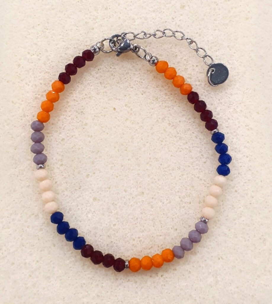 Pulsera acero y cristales (0401000003)