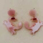 Pendientes cangrejo en acrílico (0101000003)