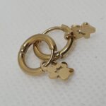 Pendientes acero con baño de oro (0101000033)