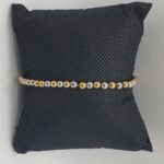 Pulsera de acero plateado y dorado con broche (0401000012)