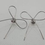 Pendientes de acero en forma de lazo (0101000009)