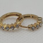 Pendientes acero con baño de oro (0101000020)
