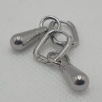Pendientes acero con gota (0101000014)