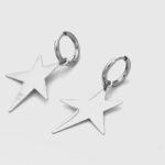 Pendientes de acero con aro (0101000061)