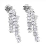Pendientes de acero con cristales (0101000011)