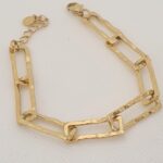Pulsera de acero con baño dorado (0401000016)