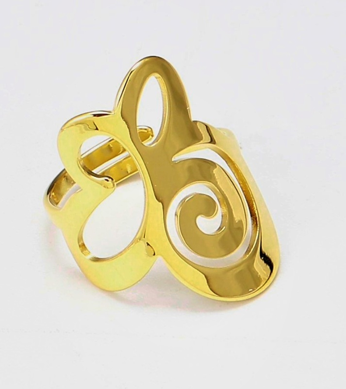 Anillo acero dorado (0501000020)