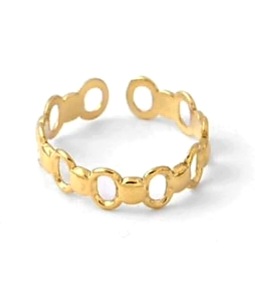 Anillo acero dorado (0501000022)