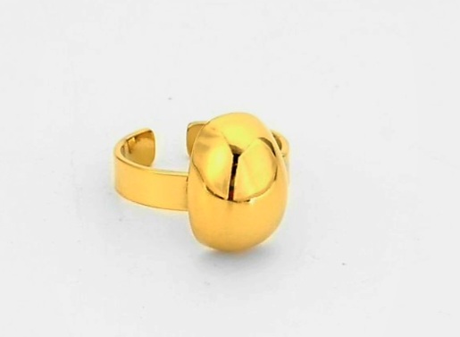 Anillo acero dorado (0501000021)