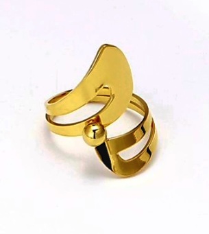 Anillo acero dorado (0501000019)