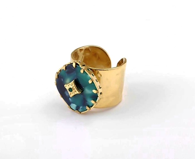 Anillo acero dorado (0501000017)