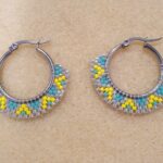Argollas de acero con Miyuki (01010078)