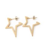 Pendientes de acero dorado (01010084)
